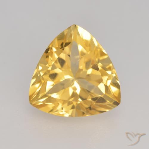 2.29ct Naturale Oro brillante Citrino, Taglio trillion, VVS-VS