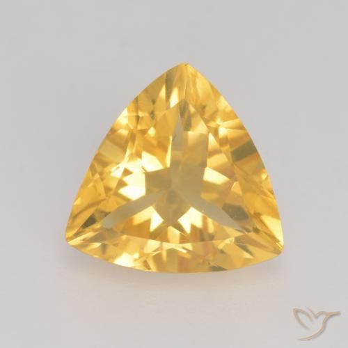2.11ct Naturale Oro medio Citrino, Taglio trillion, VVS-VS