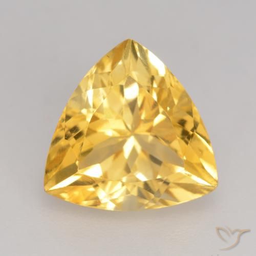 2.35ct Naturale Oro medio Citrino, Taglio trillion, VVS-VS