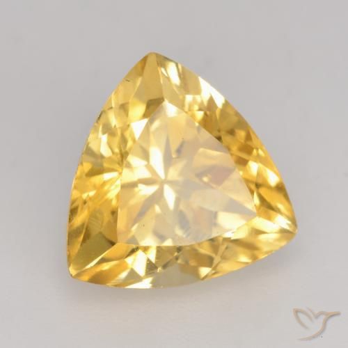 Citrino Oro medio naturale da 2.35 ct, Taglio trillion, VVS-VS