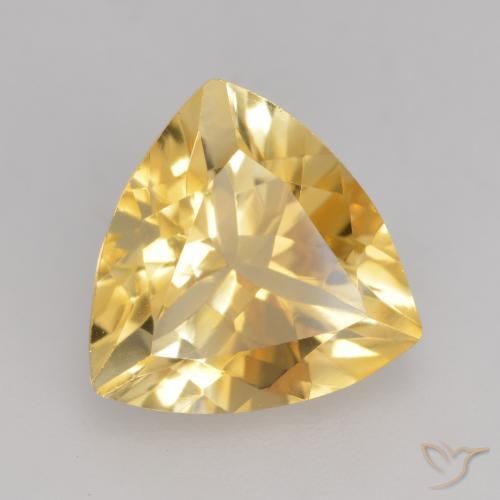 Citrino Oro naturale da 2.25 ct, Taglio trillion, VVS-VS