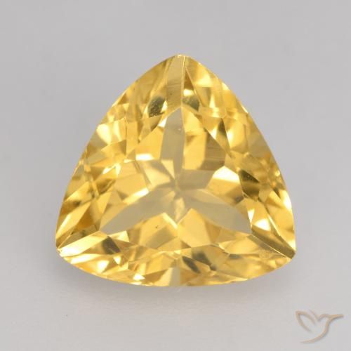 2.34ct Naturale Oro medio Citrino, Taglio trillion, VVS-VS