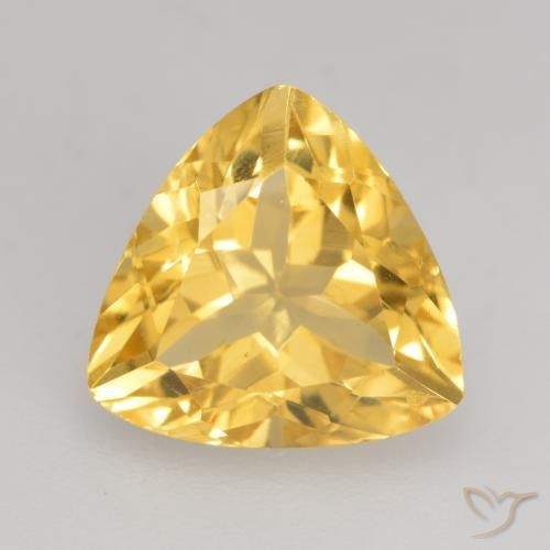 Citrino Oro medio naturale da 2.34 ct, Taglio trillion, VVS-VS