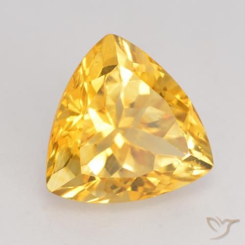 Citrino Oro medio naturale da 2.58 ct, Taglio trillion, VVS-VS