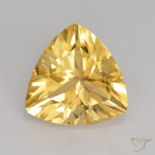 2.03ct Naturale Dorato medio Citrino, Taglio trillion, VVS-VS