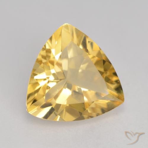 Citrino Oro naturale da 2.02 ct, Taglio trillion, VVS-VS