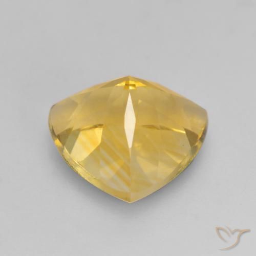 Citrino Dorato naturale da 2.20 ct, Taglio trillion, VVS-VS