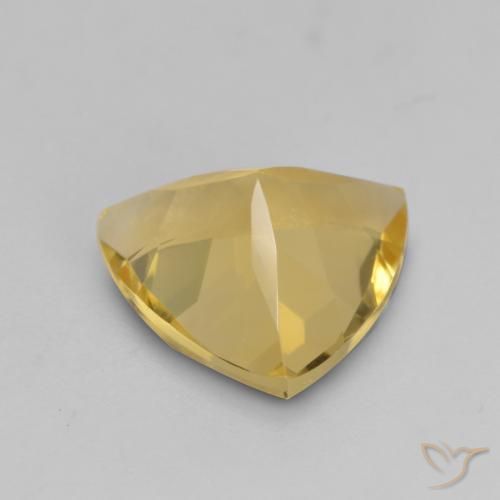 Citrino Dorato medio naturale da 1.89 ct, Taglio trillion, VVS-VS