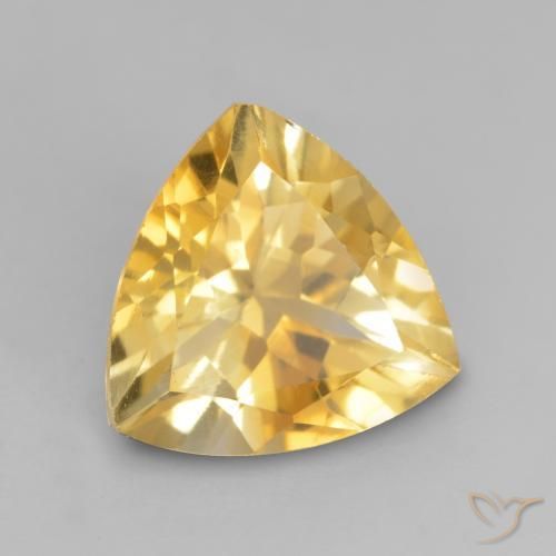 Citrino Dorato medio naturale da 2.27 ct, Taglio trillion, VVS-VS