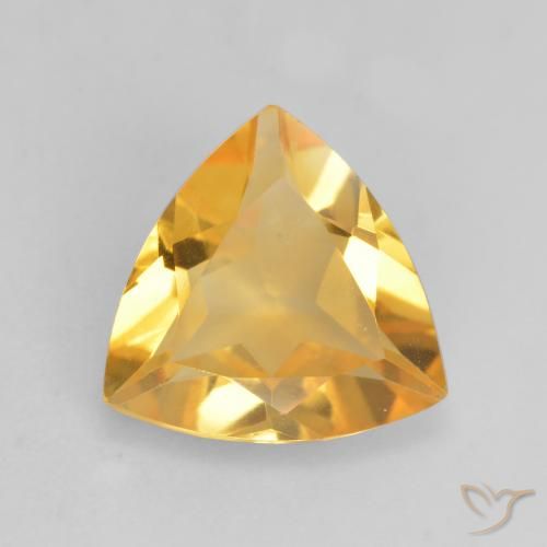 1.80ct Naturale Arancio-Oro Citrino, Taglio trillion, VVS-VS