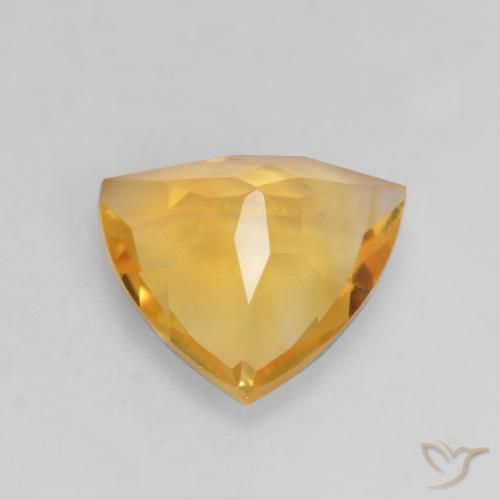 Citrino Arancio-Oro naturale da 1.80 ct, Taglio trillion, VVS-VS