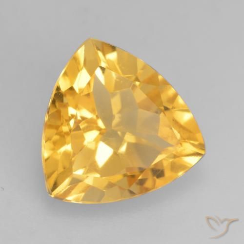 Citrino Oro brillante naturale da 2.38 ct, Taglio trillion, VVS-VS