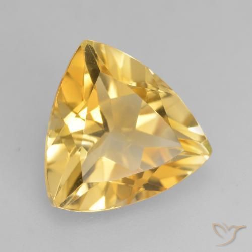Citrino Oro medio naturale da 2.05 ct, Taglio trillion, VVS-VS