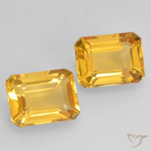 Gemme di Citrino Oro brillante naturale da 3.27 ct, Ottagonale / Taglio smeraldo, VVS-VS