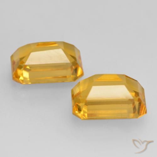 Gemme di Citrino Oro brillante naturale da 3.27 ct, Ottagonale / Taglio smeraldo, VVS-VS