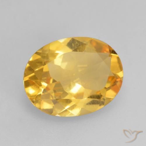 Citrino Oro brillante naturale da 1.53 ct, Ovale, VS