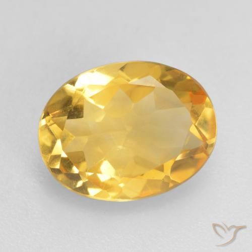 1.47ct Naturale Oro medio Citrino, Ovale, VVS-VS