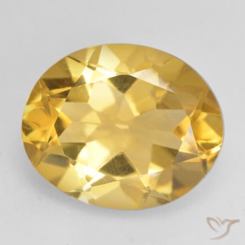 3.17ct Naturale Oro medio Citrino, Ovale, VVS-VS