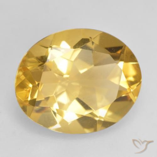 Citrino Oro medio naturale da 3.17 ct, Ovale, VVS-VS
