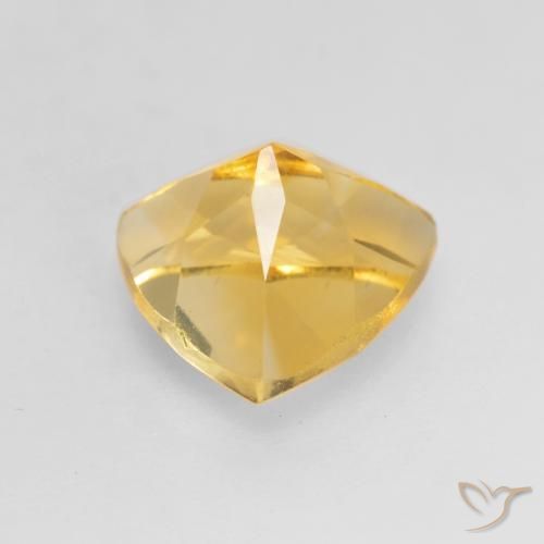 Citrino Oro medio naturale da 1.17 ct, Taglio trillion, VVS-VS