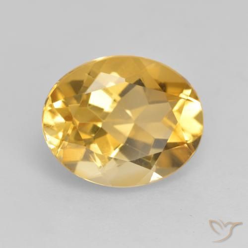Citrino Oro naturale da 3.19 ct, Ovale, VVS-VS
