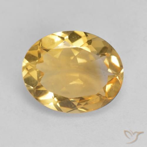 2.79ct Naturale Dorato medio-chiaro Citrino, Ovale, VVS-VS