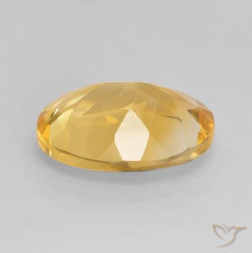 Citrino Dorato medio-chiaro naturale da 2.79 ct, Ovale, VVS-VS