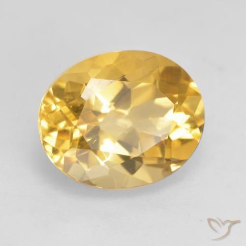 Citrino Oro medio naturale da 3.61 ct, Ovale, VVS-VS
