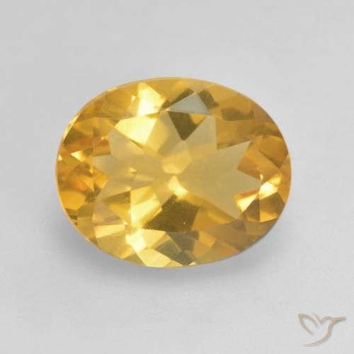 3.12ct Naturale Arancio-Oro Citrino, Ovale, VVS-VS