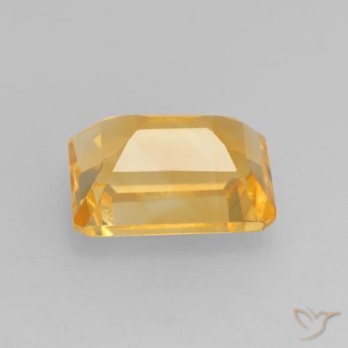 Citrino Oro brillante naturale da 1.56 ct, Ottagonale / Taglio smeraldo, VVS-VS