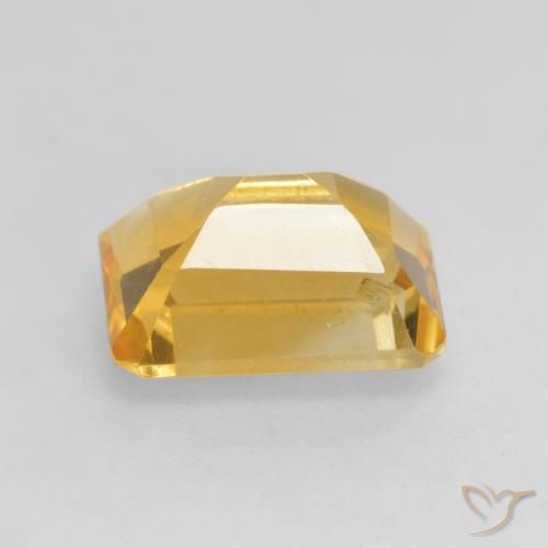 Citrino Dorato medio naturale da 1.53 ct, Ottagonale / Taglio smeraldo, VVS-VS