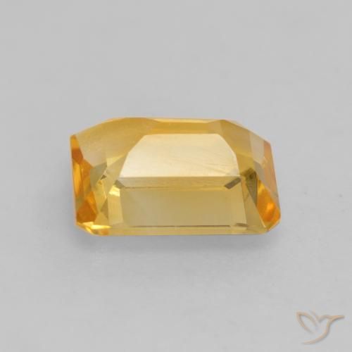 Citrino Arancio Dorato Profondo naturale da 1.44 ct, Ottagonale / Taglio smeraldo, VVS-VS