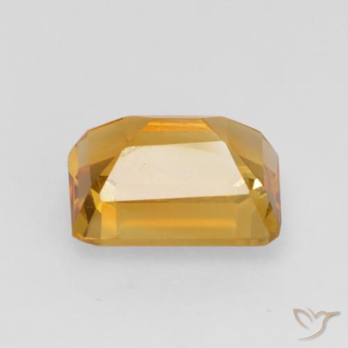 Citrino Dorato scuro naturale da 1.48 ct, Ottagonale / Taglio smeraldo, VVS-VS