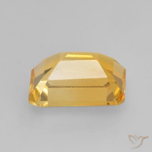 Citrino Oro medio naturale da 1.47 ct, Ottagonale / Taglio smeraldo, VVS-VS