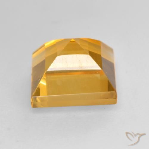 Citrino Arancio Dorato Profondo naturale da 1.81 ct, Quadrato, VS