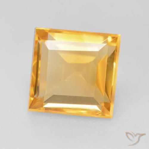 Citrino Dorato medio naturale da 1.76 ct, Quadrato, VVS-VS