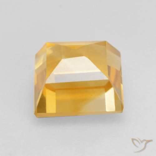 Citrino Dorato medio naturale da 1.76 ct, Quadrato, VVS-VS
