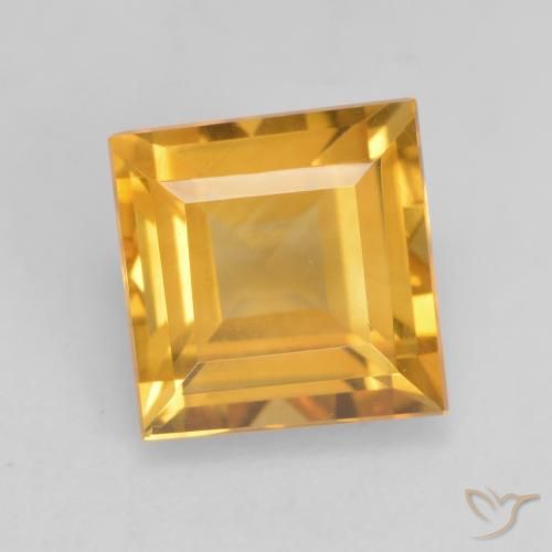 1.74ct Naturale Dorato scuro Citrino, Quadrato, VVS-VS