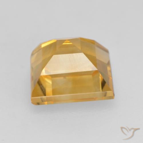 Citrino Dorato scuro naturale da 1.74 ct, Quadrato, VVS-VS