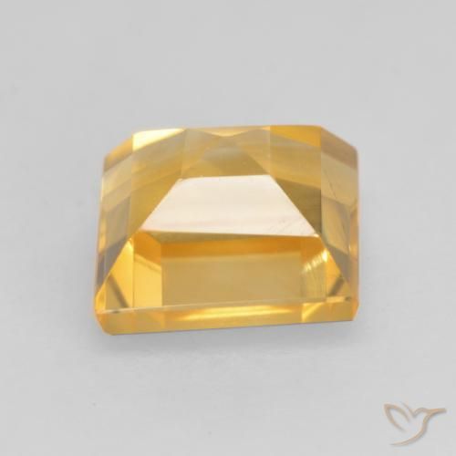 Citrino Arancio dorato naturale da 1.76 ct, Quadrato, VVS-VS