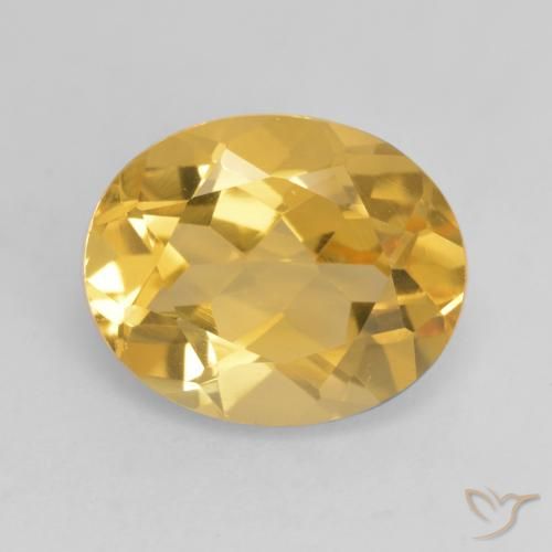 3.34ct Naturale Arancio dorato Citrino, Ovale, VVS-VS