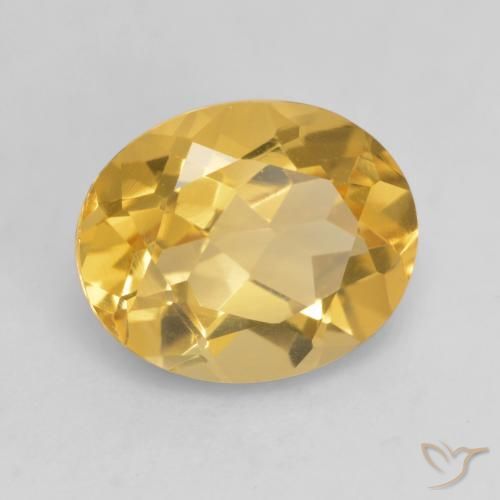 Citrino Arancio dorato naturale da 3.34 ct, Ovale, VVS-VS