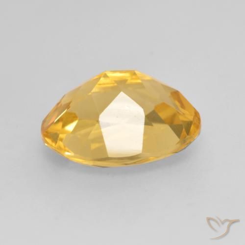 Citrino Arancio dorato naturale da 3.34 ct, Ovale, VVS-VS
