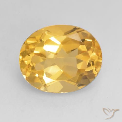3.47ct Naturale Oro brillante Citrino, Ovale, VVS-VS