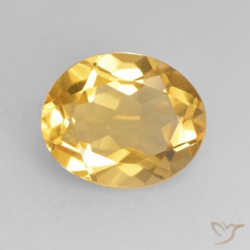 3.14ct Naturale Oro medio Citrino, Ovale, VVS-VS