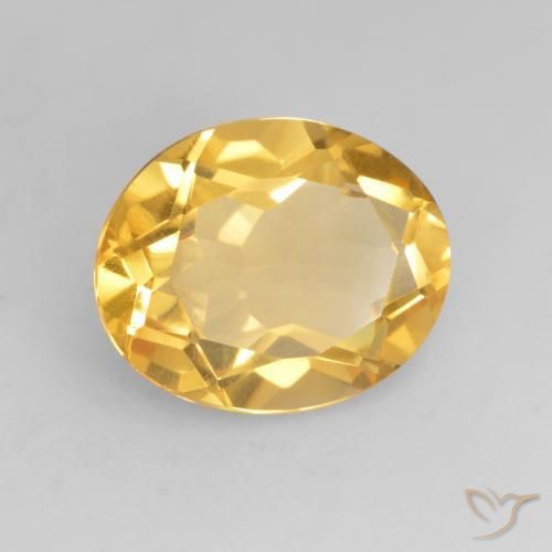 Citrino Oro medio naturale da 3.14 ct, Ovale, VVS-VS