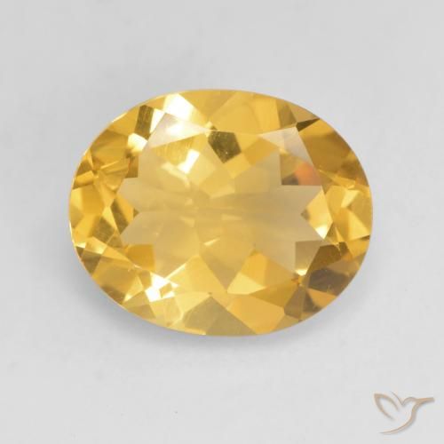 3.00ct Naturale Oro brillante Citrino, Ovale, VVS-VS