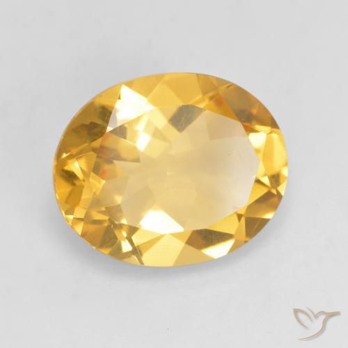 Citrino Oro brillante naturale da 3.00 ct, Ovale, VVS-VS
