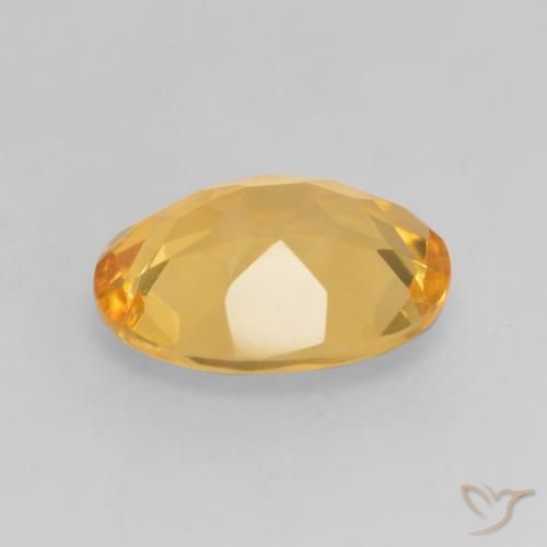 Citrino Arancio Dorato Profondo naturale da 2.89 ct, Ovale, VVS-VS