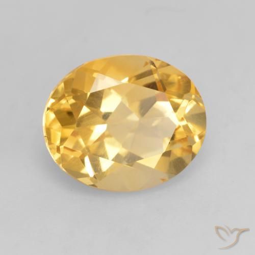 Citrino Oro brillante naturale da 3.42 ct, Ovale, VVS-VS